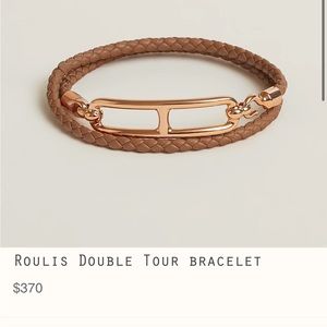 NWOT Hermes Roulis Double Tour bracelet